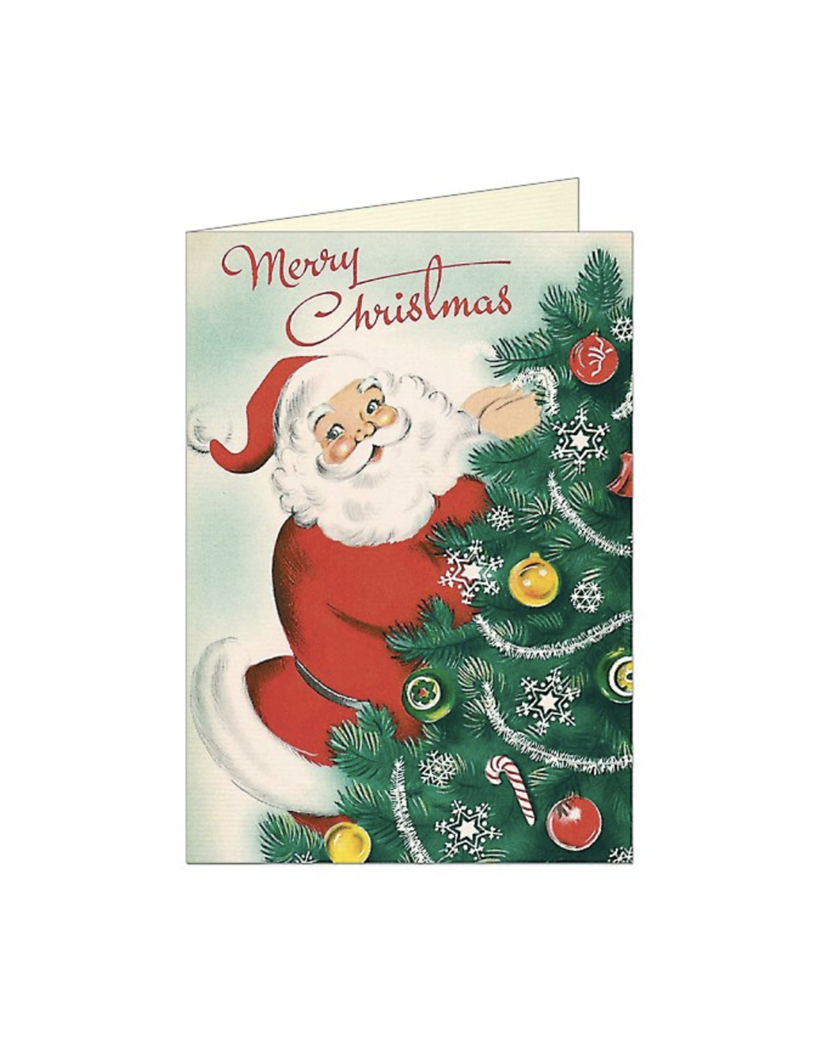 Vintage Santa Merry Christmas Greeting Card