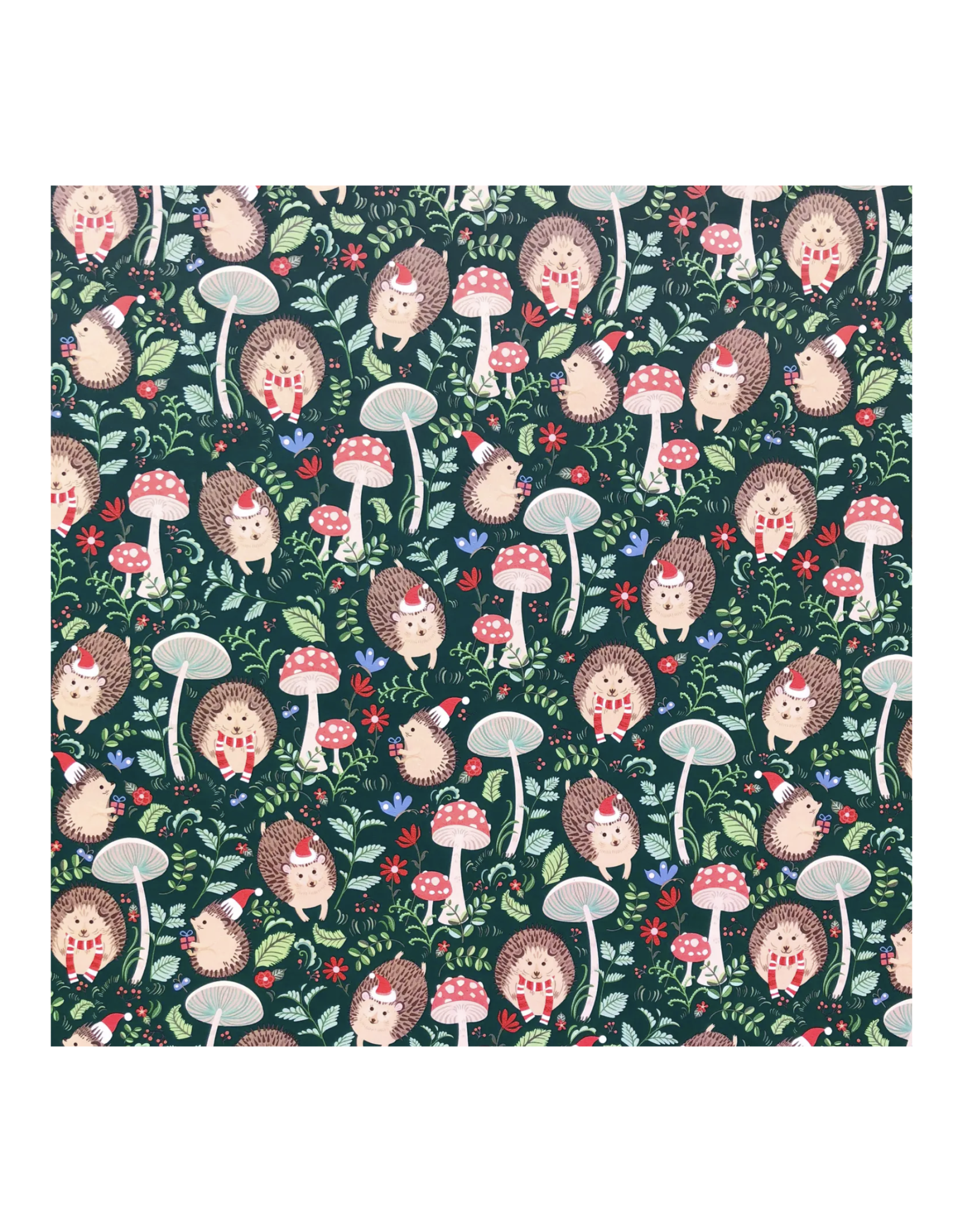 Holiday Hedgehogs Wrapping Paper - Curbside Pick Up Only