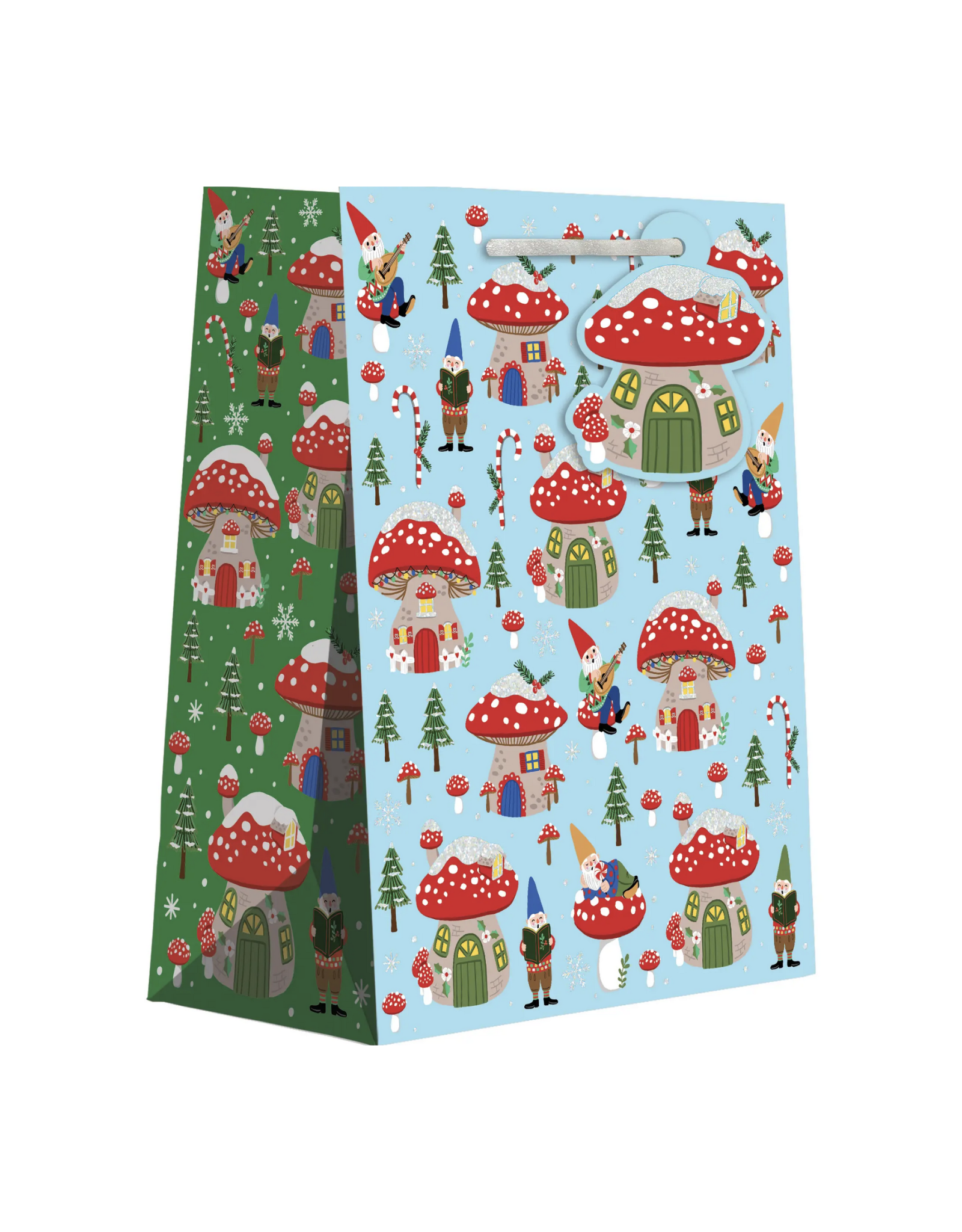 Holiday Gnomes Gift Bag - Large