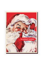 Tanked Santa Greeting Card