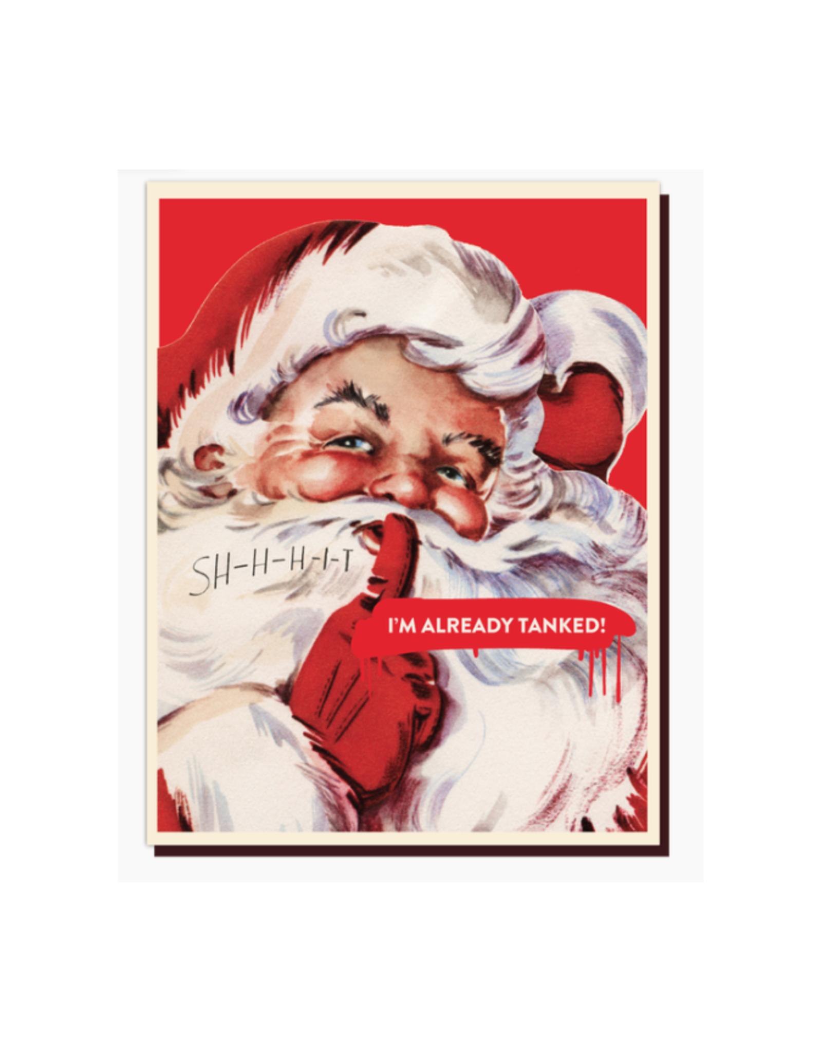 Tanked Santa Greeting Card