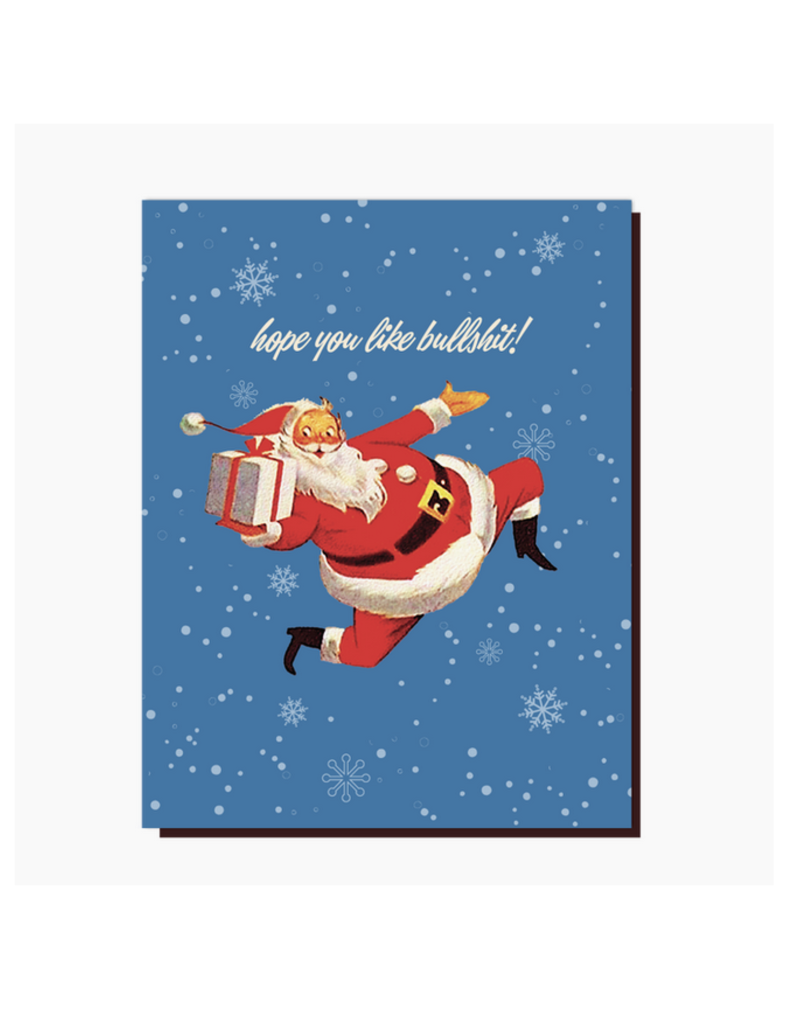 Hope You Like Bullshit Santa Greeting Card