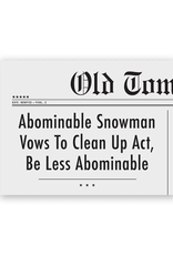 Abominable Snowman Greeting Card