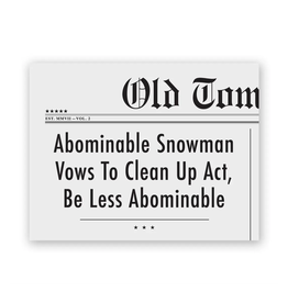 Abominable Snowman Greeting Card