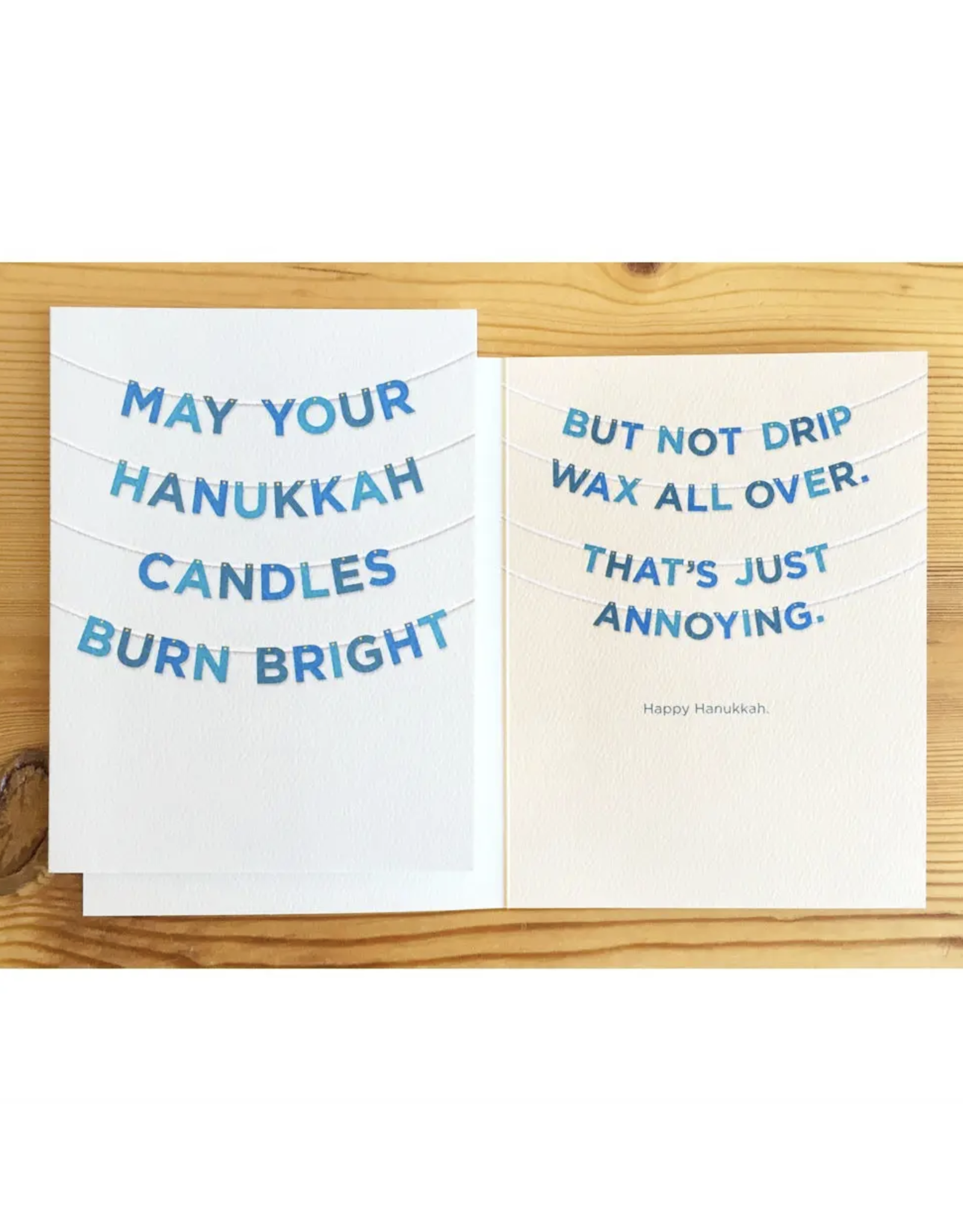 Hanukkah Candles Burn Bright Greeting Card