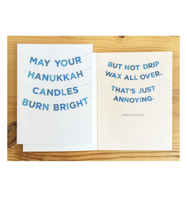 Hanukkah Candles Burn Bright Greeting Card