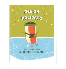 Relish the Holidays (Hot Dog) Holiday Greeting Card