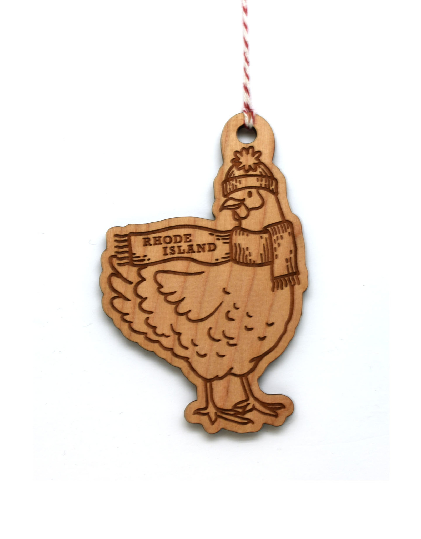 Rhode Island Red Rooster Ornament