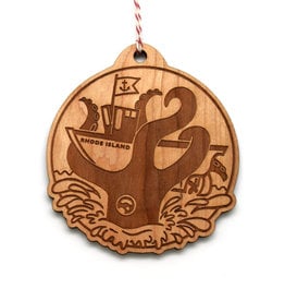 Rhode Island Squid Ornament