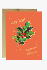 Holly Crap Christmas Greeting Card