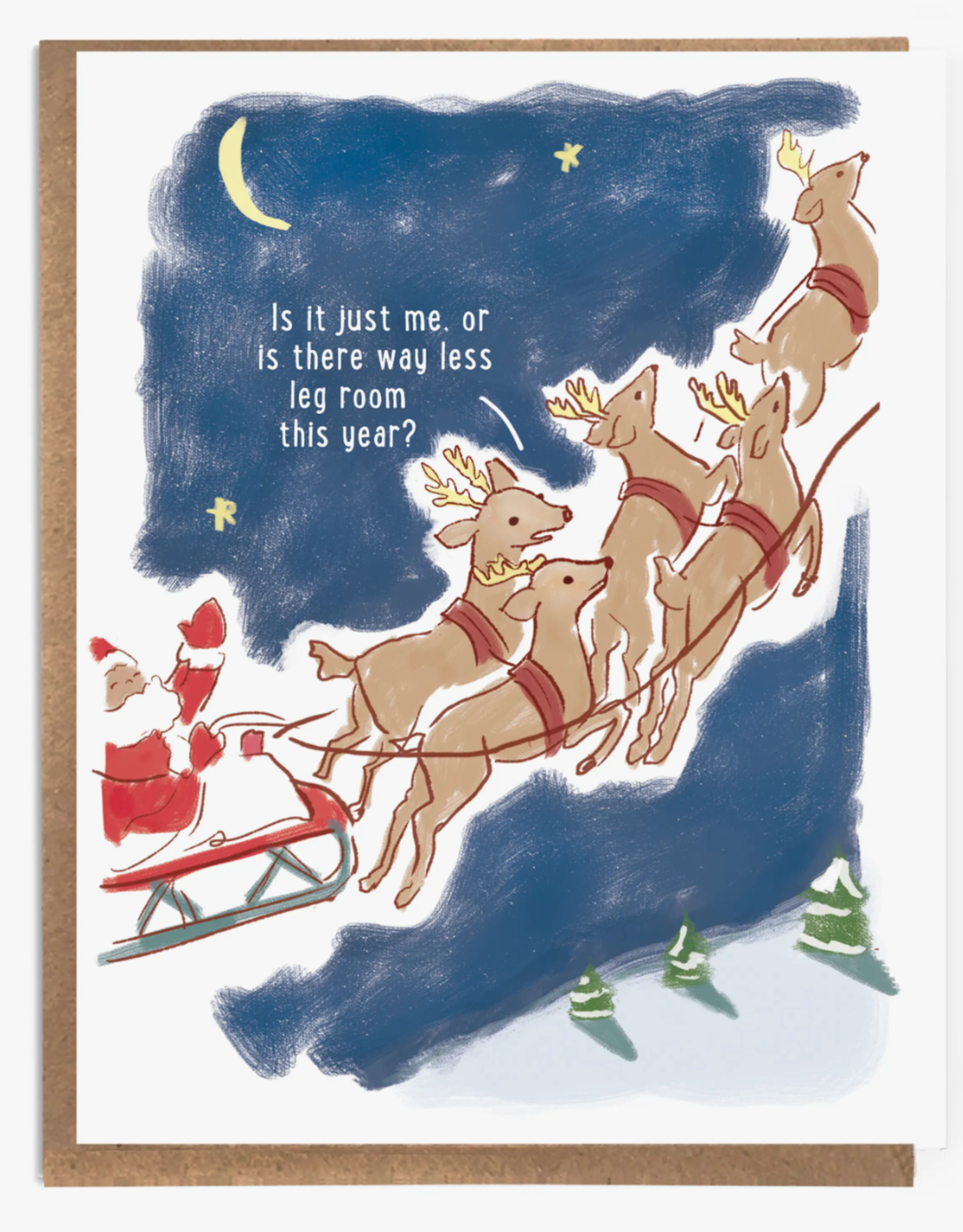 Reindeer Leg Room Greeting Card