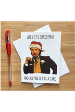 Leo Meme Christmas Greeting Card