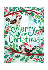 Chickadees Merry Holiday Greeting Card