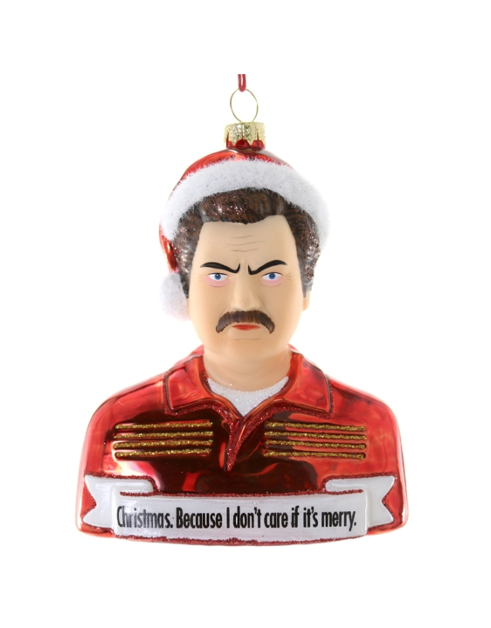 Ron Swanson Not So Merry Ornament
