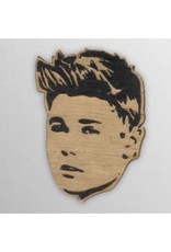 Justin Bieber Wooden Magnet