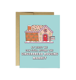 Gingerbread Housing Market Holiday Greeting Card