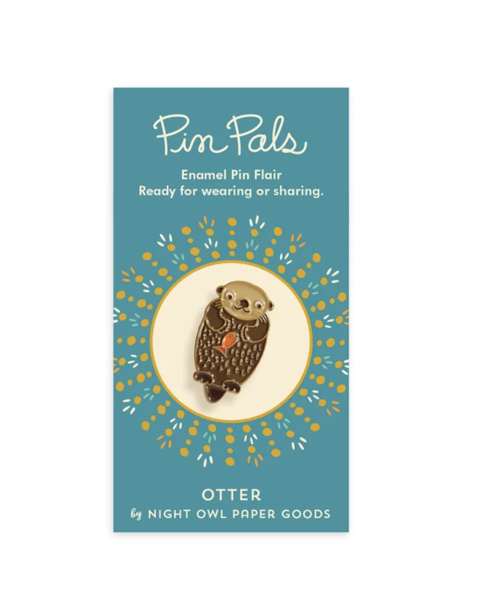 Otter & Fish Enamel Pin