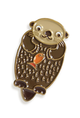 Otter & Fish Enamel Pin