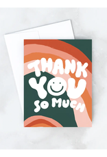 Thank You So Much Wavy Greeting Card