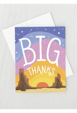 Big Thanks Sunset Greeting Card