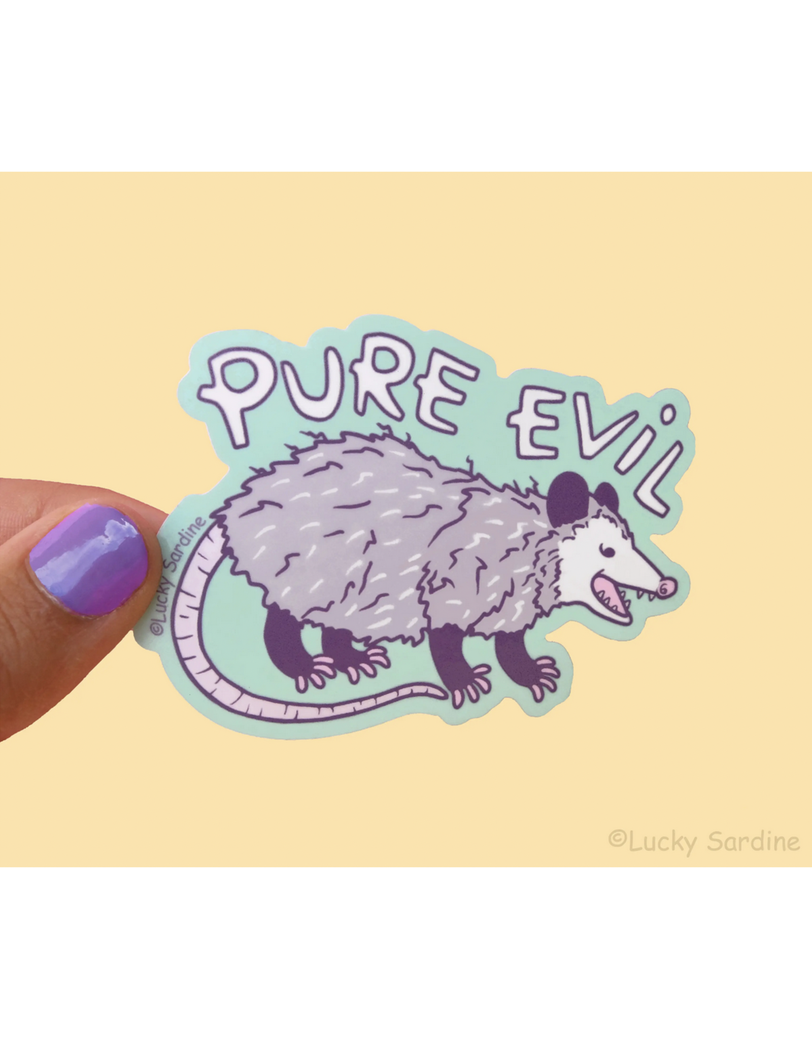 Pure Evil Possum Sticker