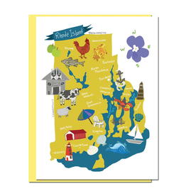 Hello Rhode Island Greeting Card