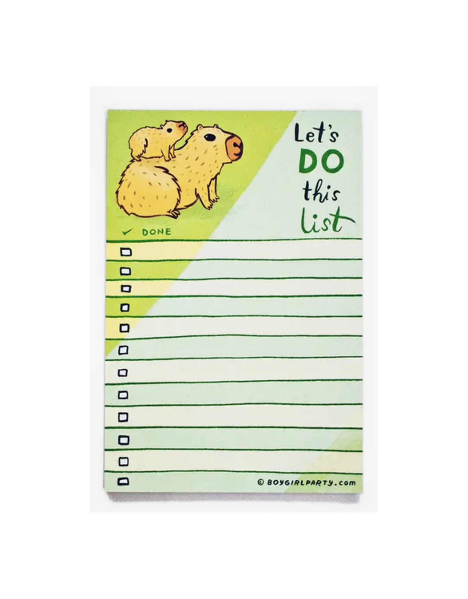 Capybara Let's Do This List