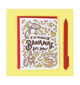 Totally Bananas For You Greeting Card