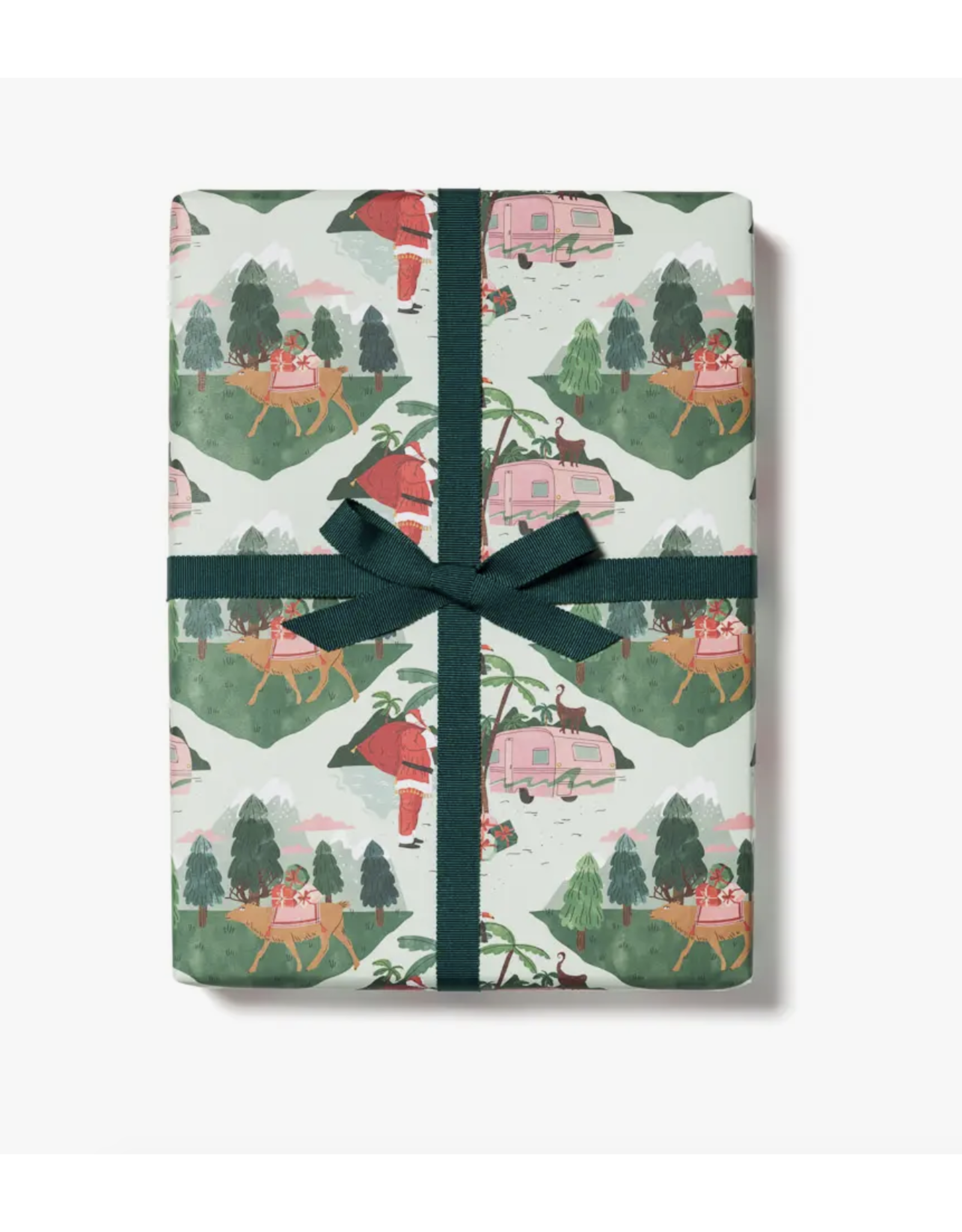 Santa Camper Wrapping Paper - Curbside Pick-Up Only