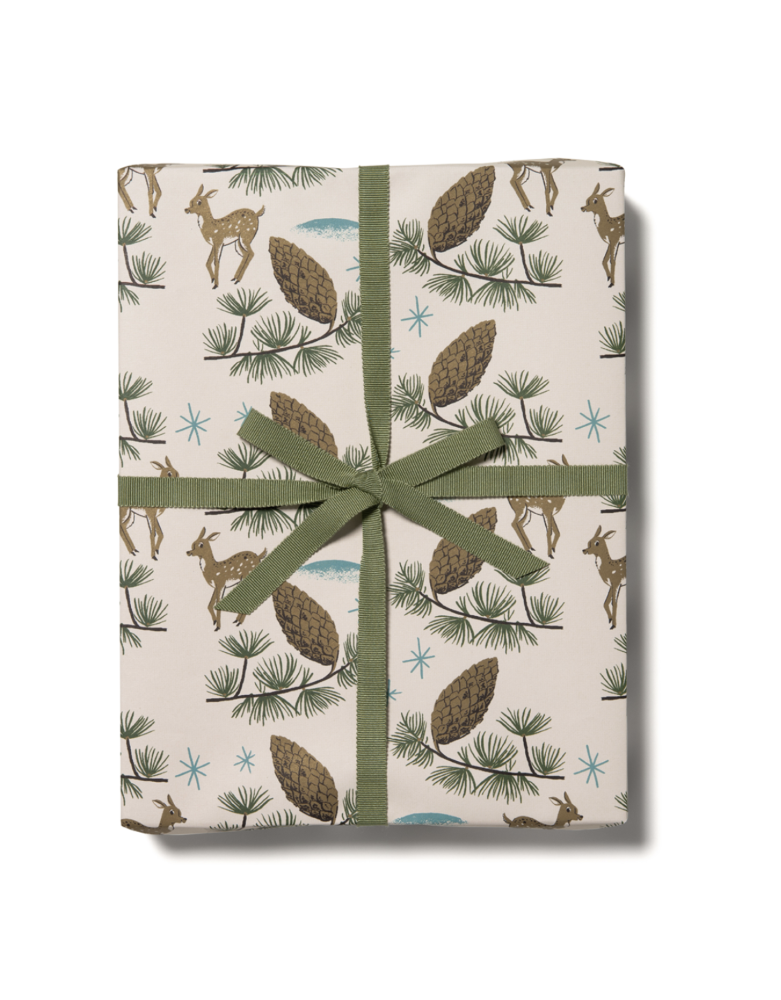 Deer & Pinecones Wrapping Paper - Curbside Pick Up Only