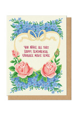 Sentimental Garbage Greeting Card