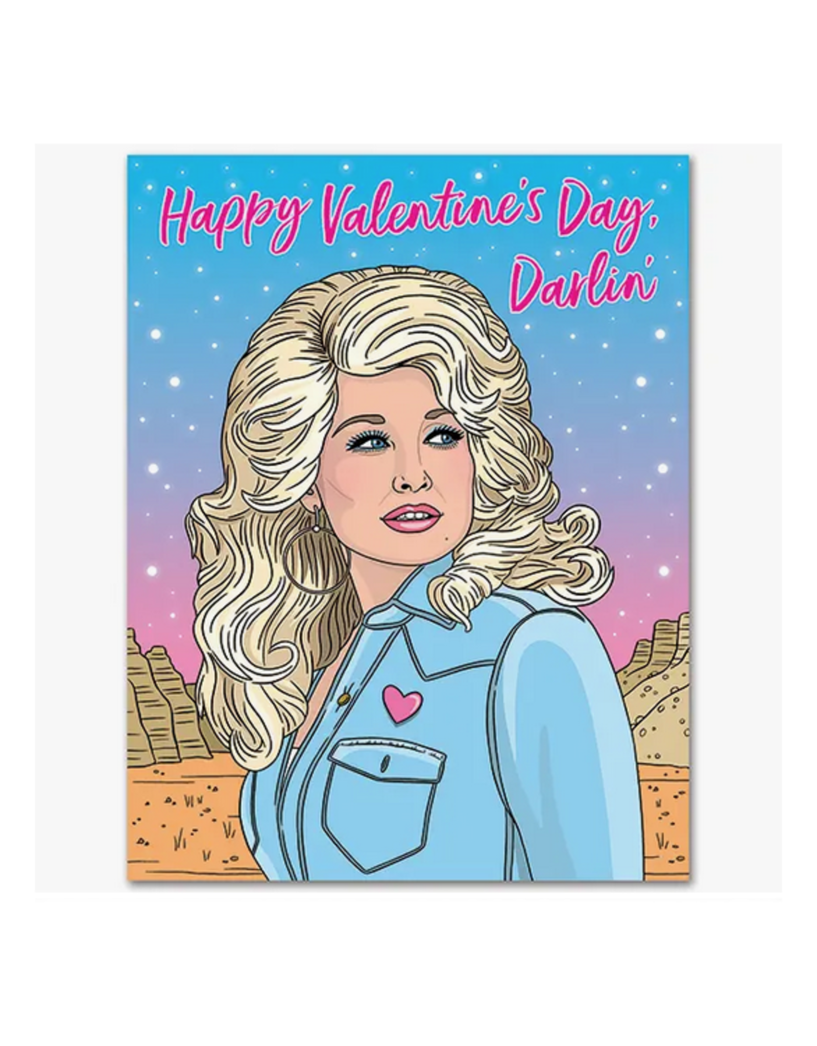 Happy Valentine's Day Darlin' Dolly Parton Greeting Card