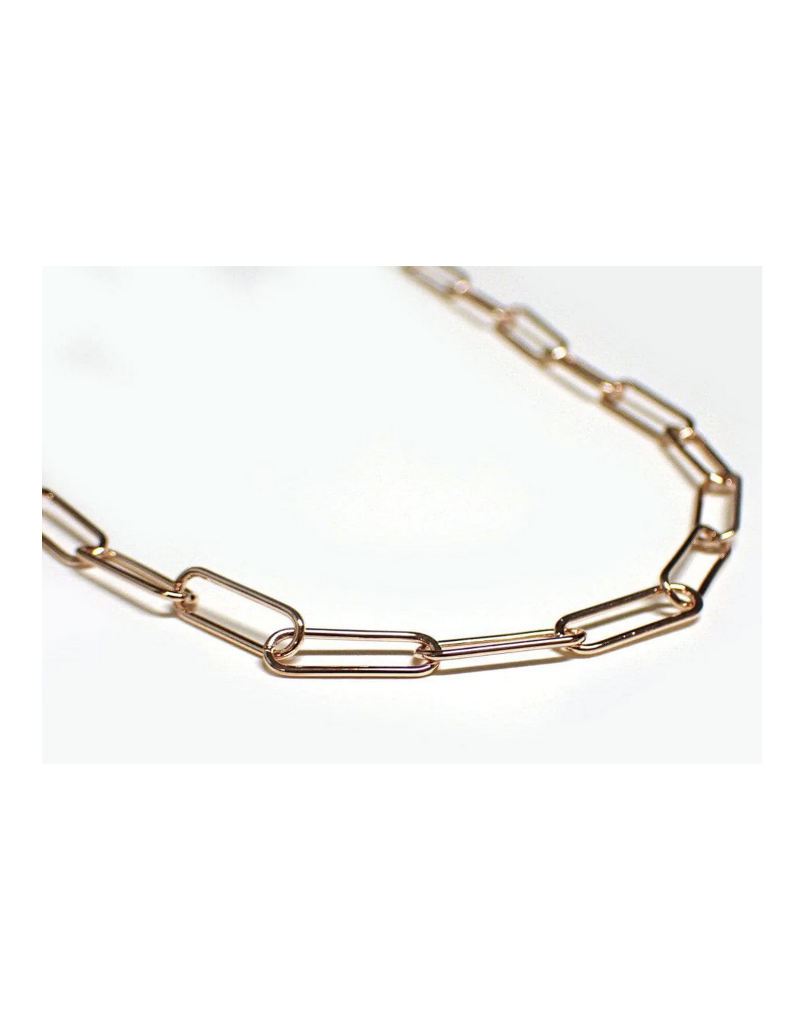 Rose Gold Paperclip Necklace