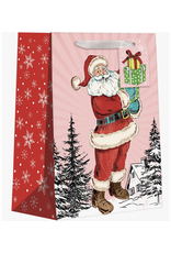 Retro Santa Gift Bag - Medium