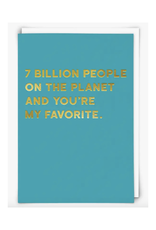 7 Billion People Greeting Card