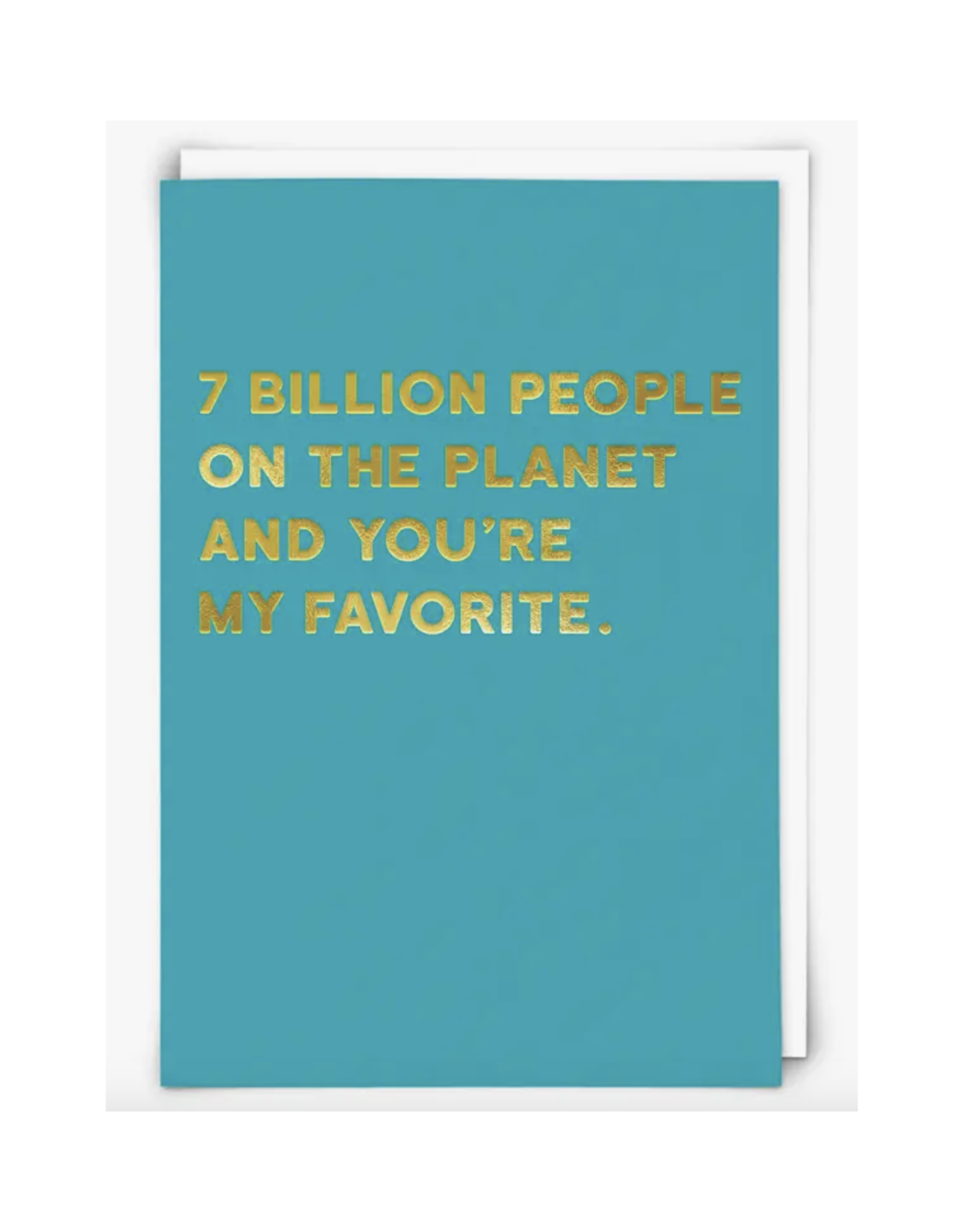 7 Billion People Greeting Card