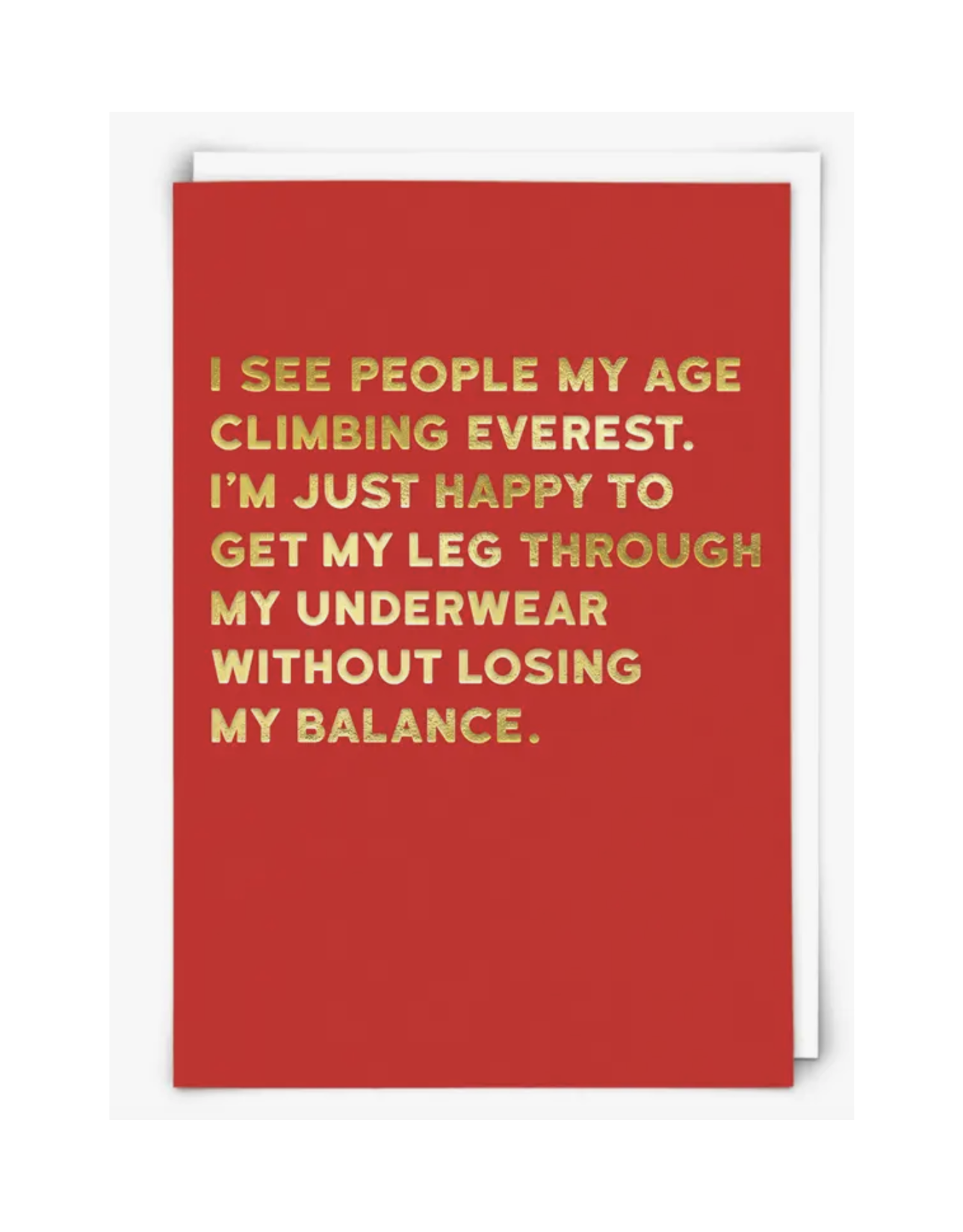 People My Age Climbing Mount Everest Greeting Card