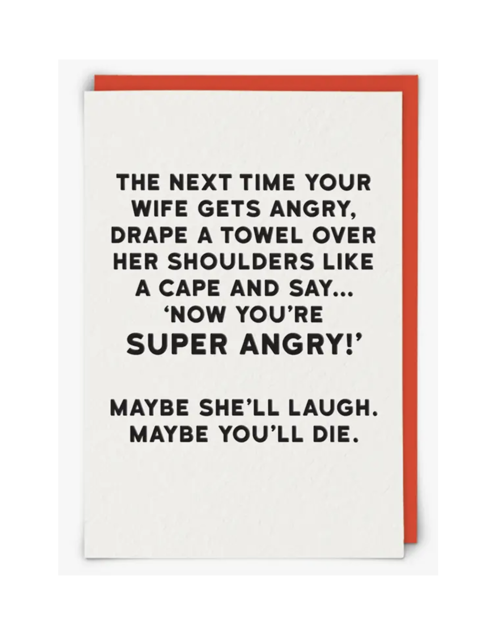Super Angry Greeting Card