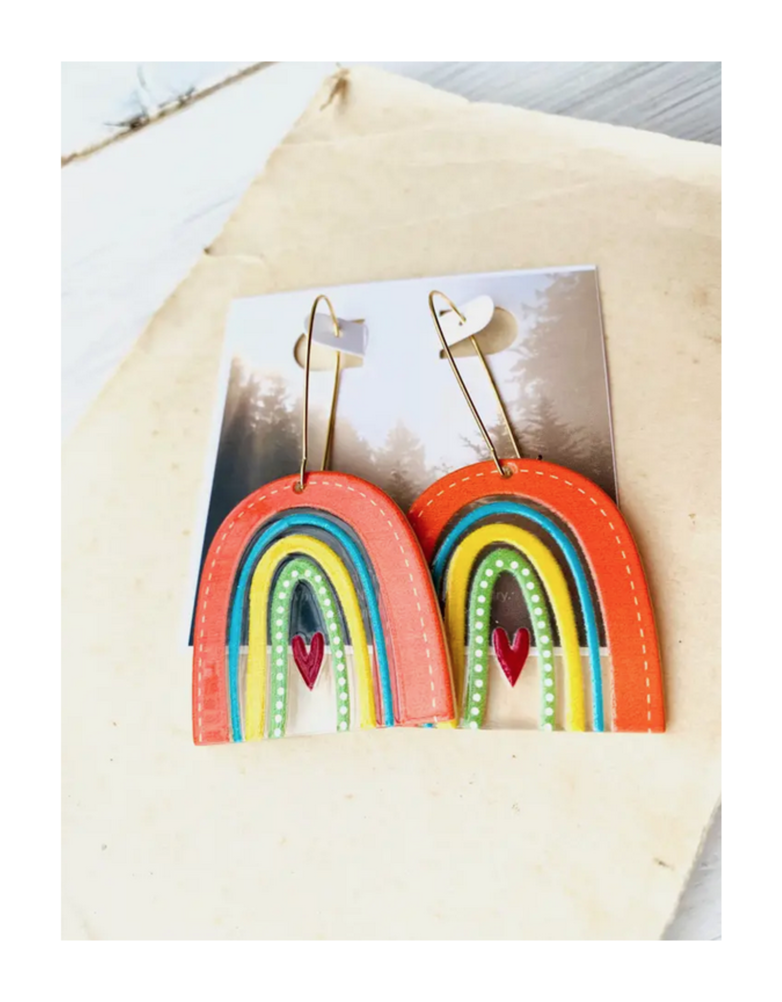 Heart Rainbow Earrings