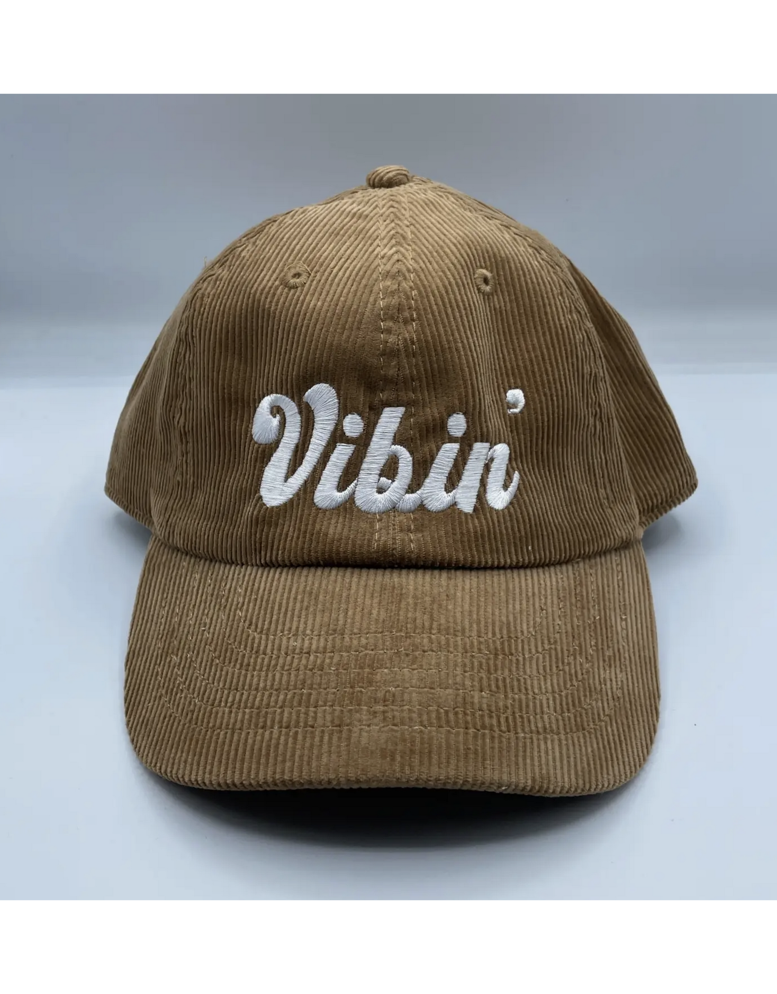Vibin' Corduroy Hat - White