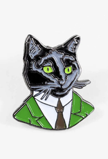 Black Cat Gentleman Enamel Pin