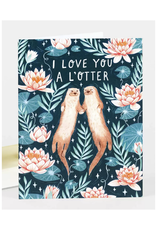 I Love You a L- Otter Greeting Card