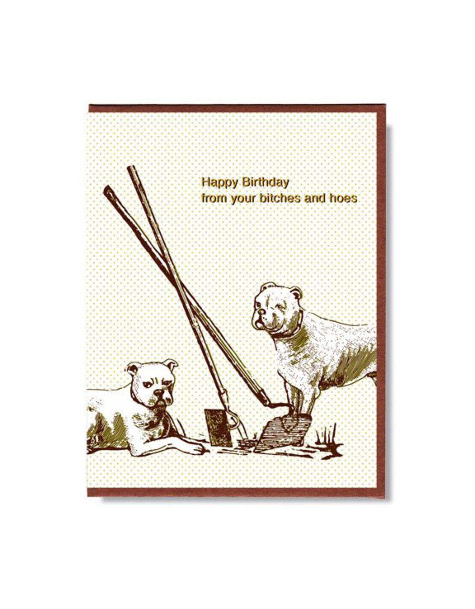 Happy Birthday From Your Bitches & Hoes Greeting Card