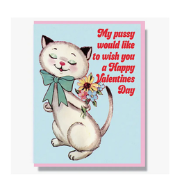 Pussy Valentine's Day Greeting Card