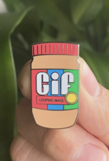 Gif Peanut  Butter Enamel Pin