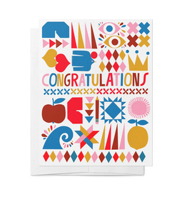 Icons Congratulations Greeting Card