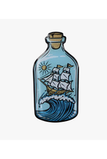 Sailing Ship in a Bottle Enamel Pin