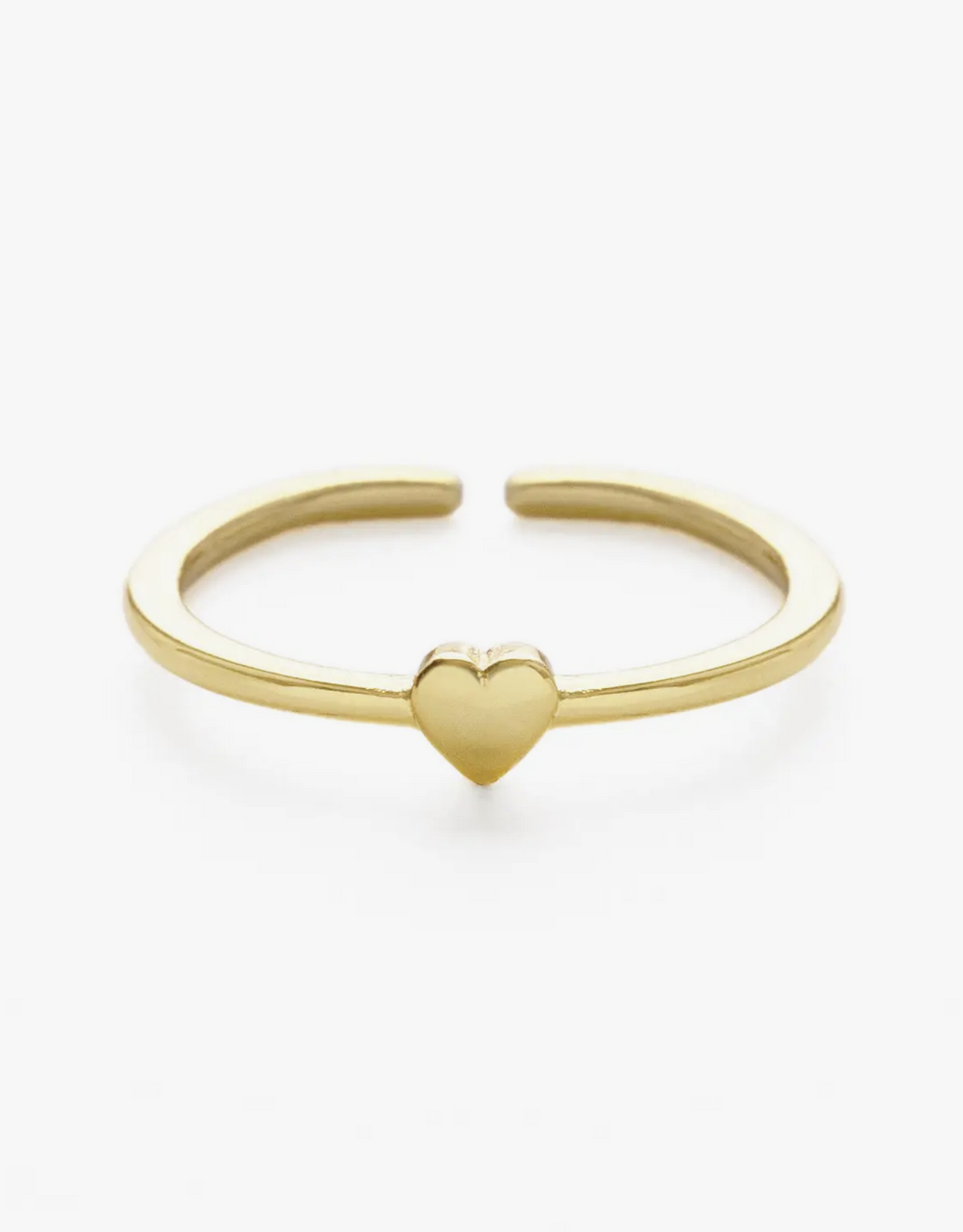 Tiny Gold Heart Ring