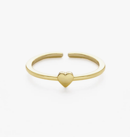 Tiny Gold Heart Ring