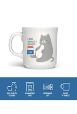I Do What I Want Cat Floof Mug